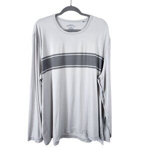 Faherty Shorelite long sleeve shirt rash guard XXL men UPF 50 gray